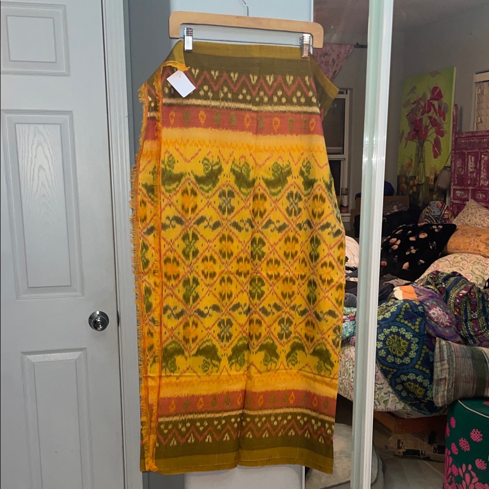 Yellow Batik Sarong from Ubud Bali